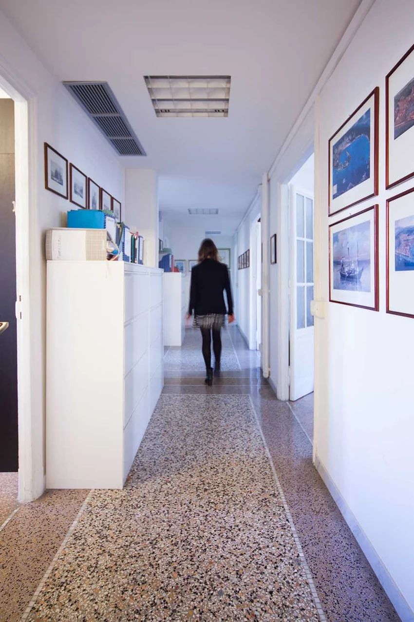 Gli ambienti dello Studio, fotografia d’archivio